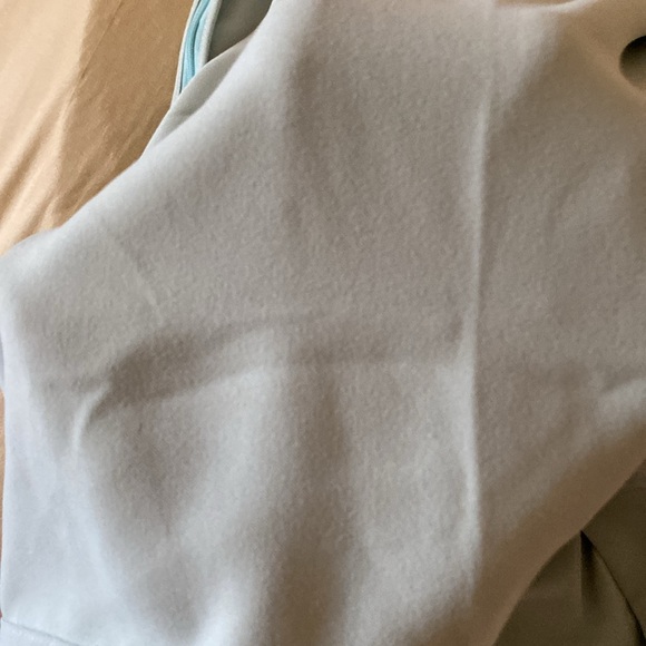 The KOOPLES V-Neck  Wrap  Work Dress With Pockets, pastel mint green - Picture 15 of 15